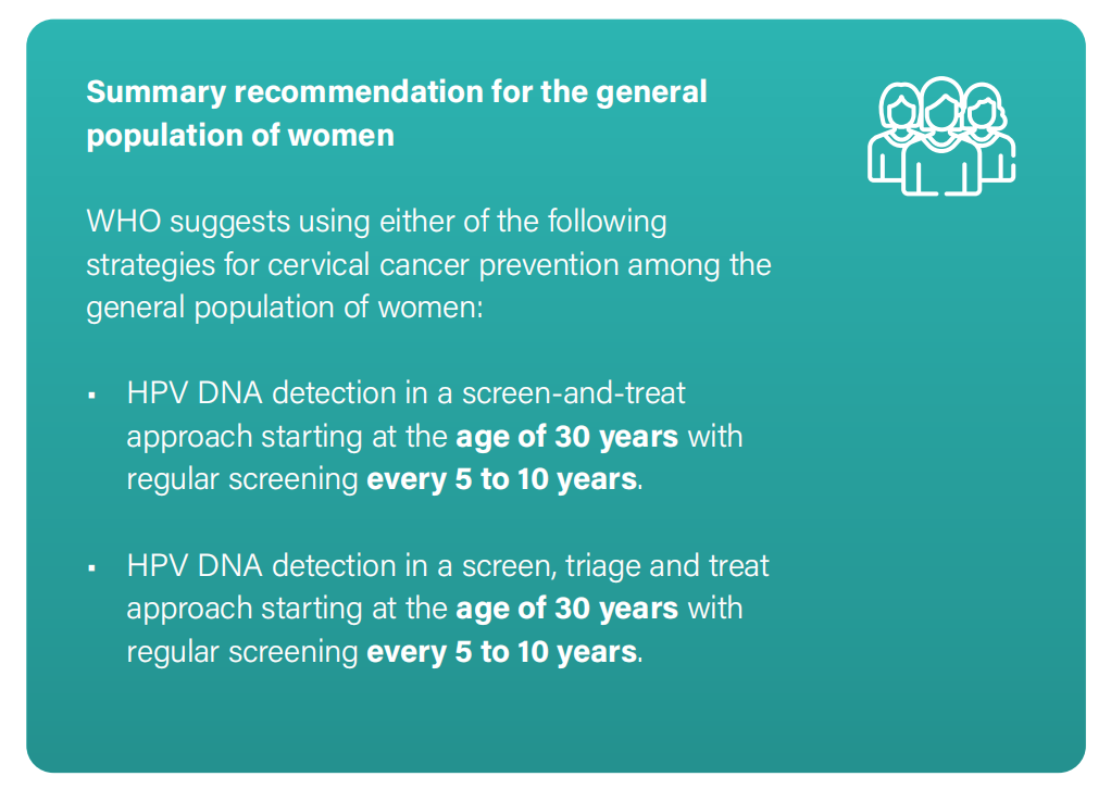WHO發(fā)布宮頸癌防治新版指南，「推薦HPV-DNA 檢測為宮頸癌首選篩查方法」